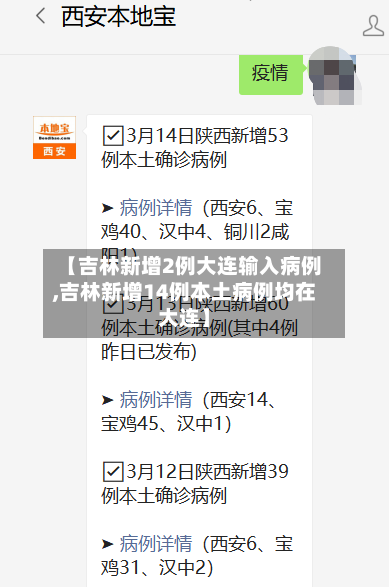 【吉林新增2例大连输入病例,吉林新增14例本土病例均在大连】-第2张图片
